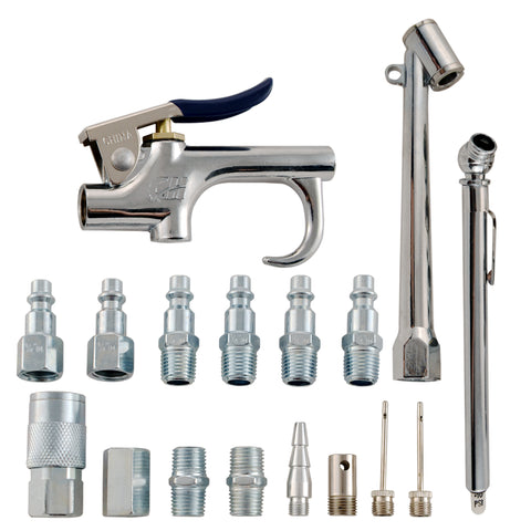 Air Compressor Accessory Kit, 17 Piece